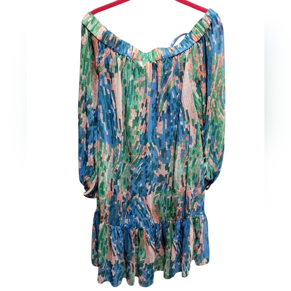 Ted Baker Galasia Graphic Print Off The Shoulder Cover Up - Picture 2 of 8